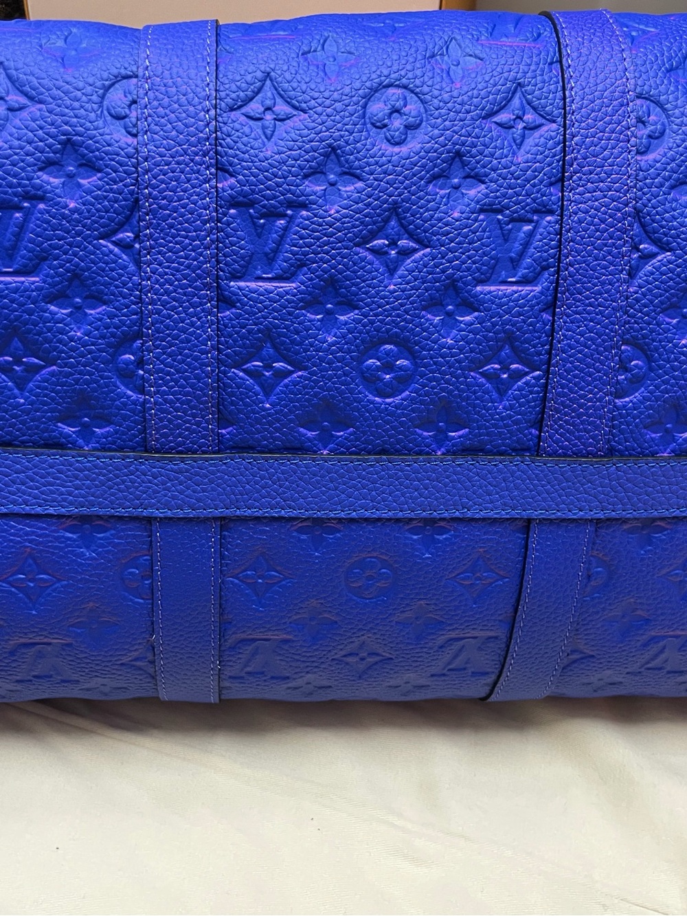 Louis Vuitton Fuchsia and Purple Monogram Keepall Travel Bag - Picture 15 of 15